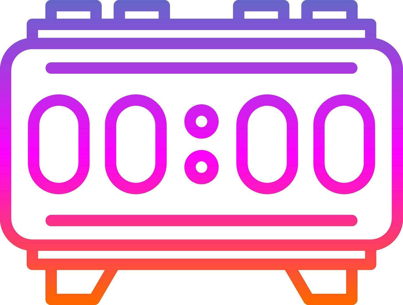 Digital Alarm Vector Icon Design