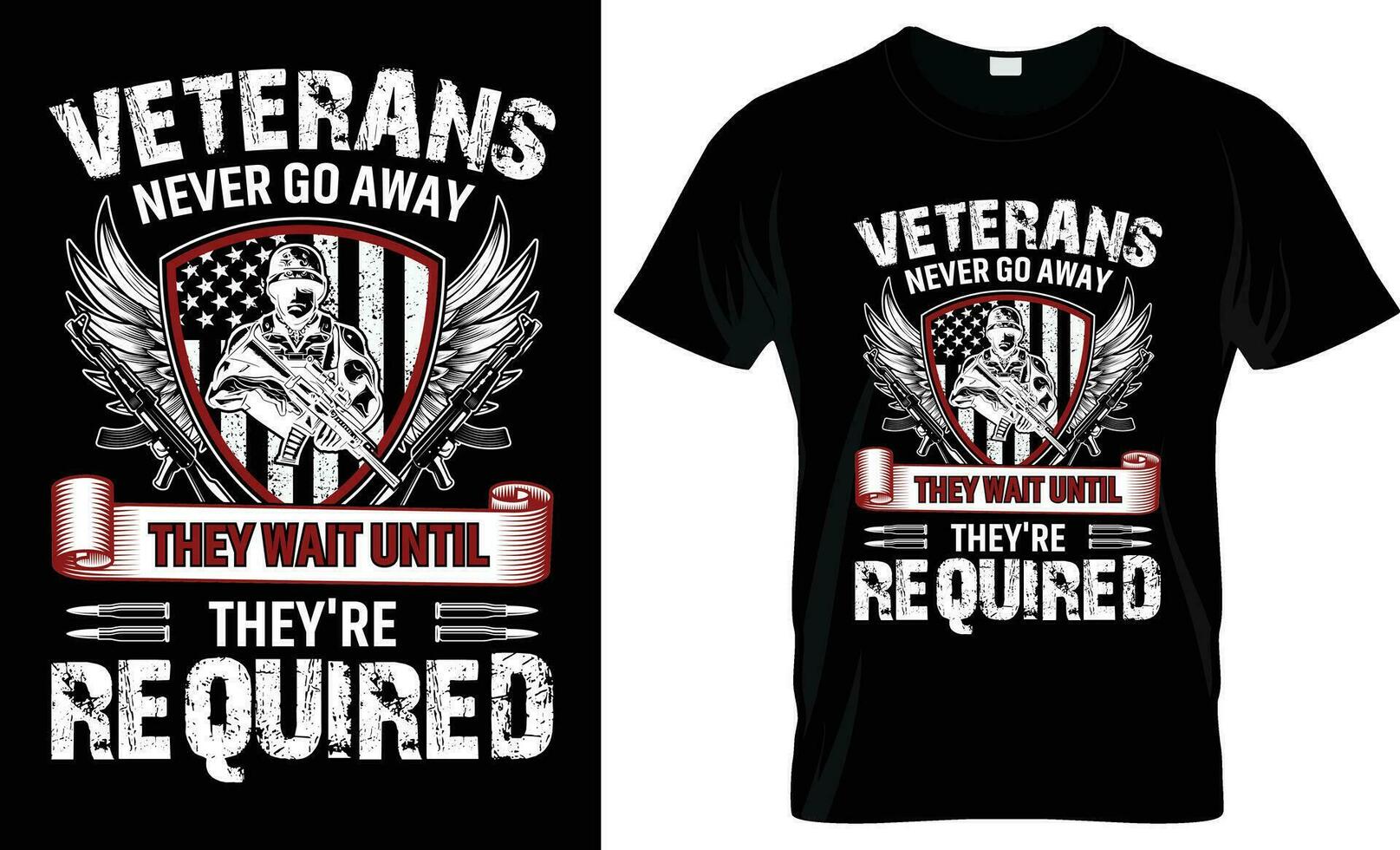 veterano camiseta diseño, veteranos día camiseta, vector
