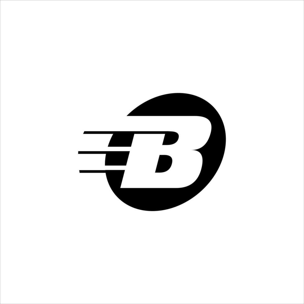 B letter logo icon vector