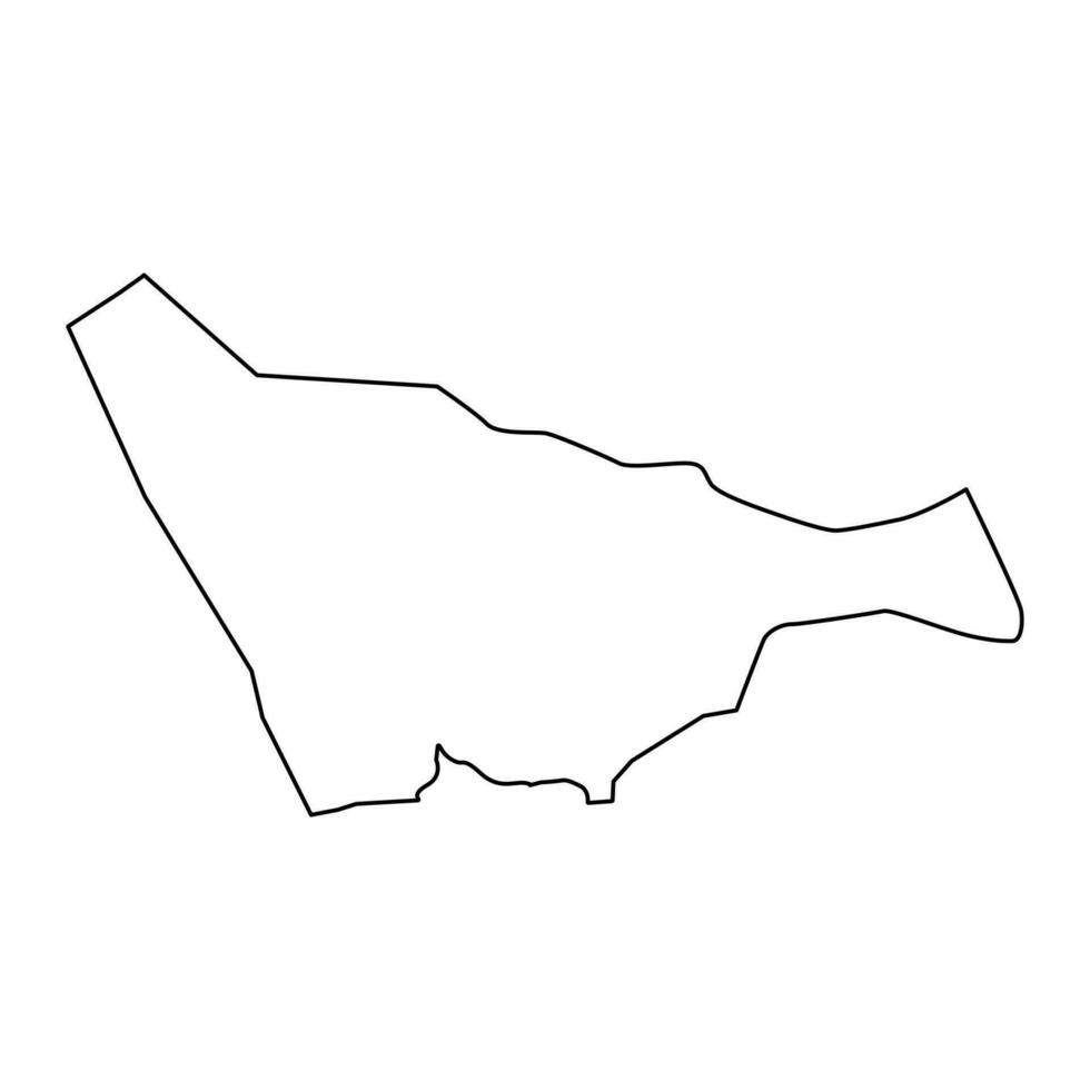 Khartoum estado mapa, administrativo división de Sudán. vector ilustración.