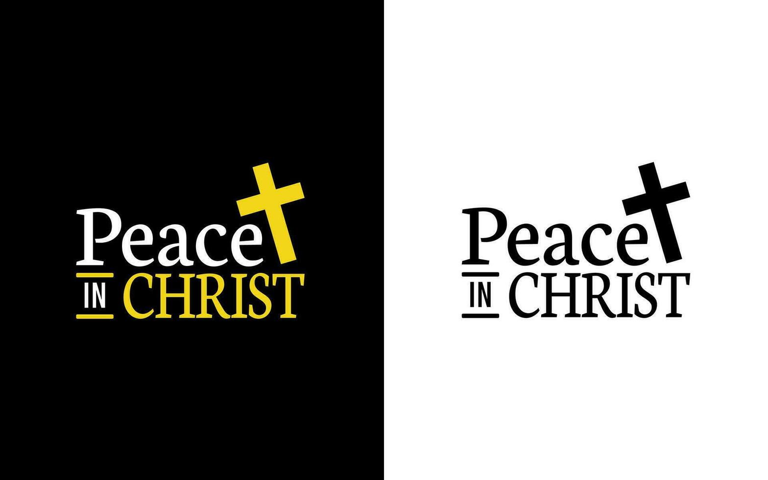 My Peace I give you. Peace In Christ. Bible Scripture Typography Design Card from Gospel of John. vector