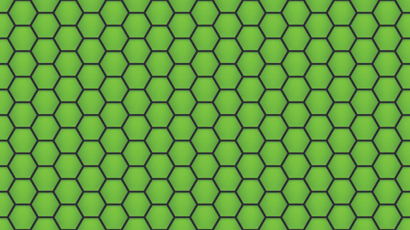 green honeycomb background vector