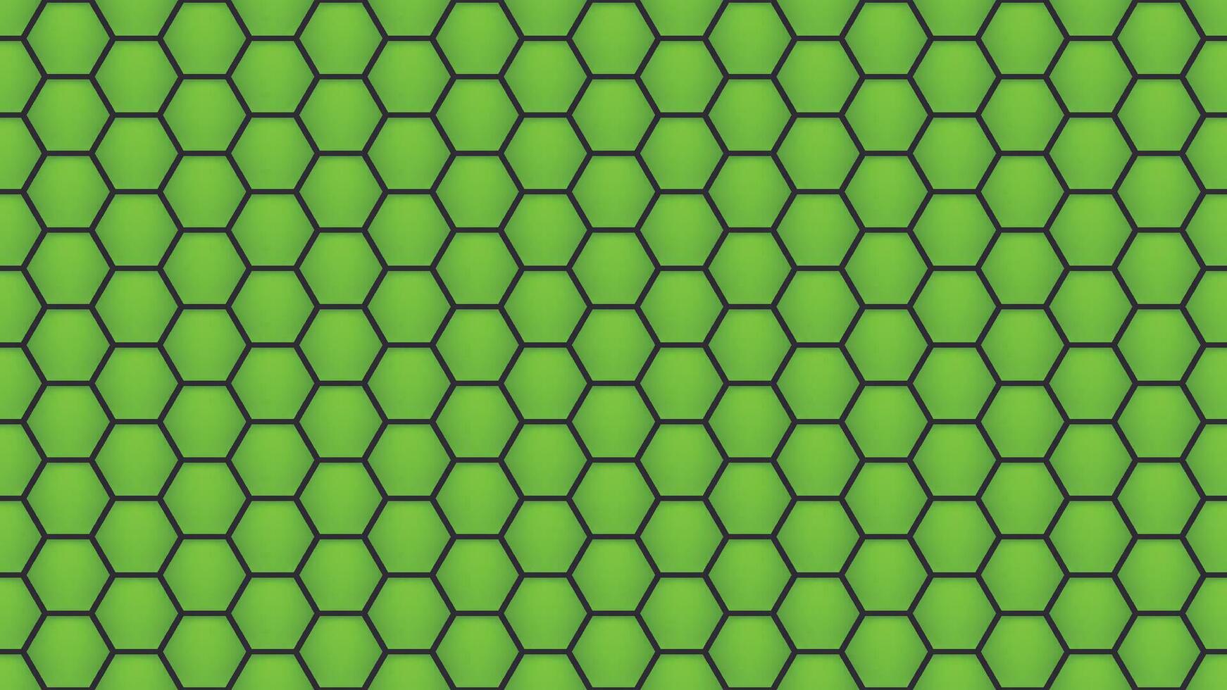 green honeycomb background vector