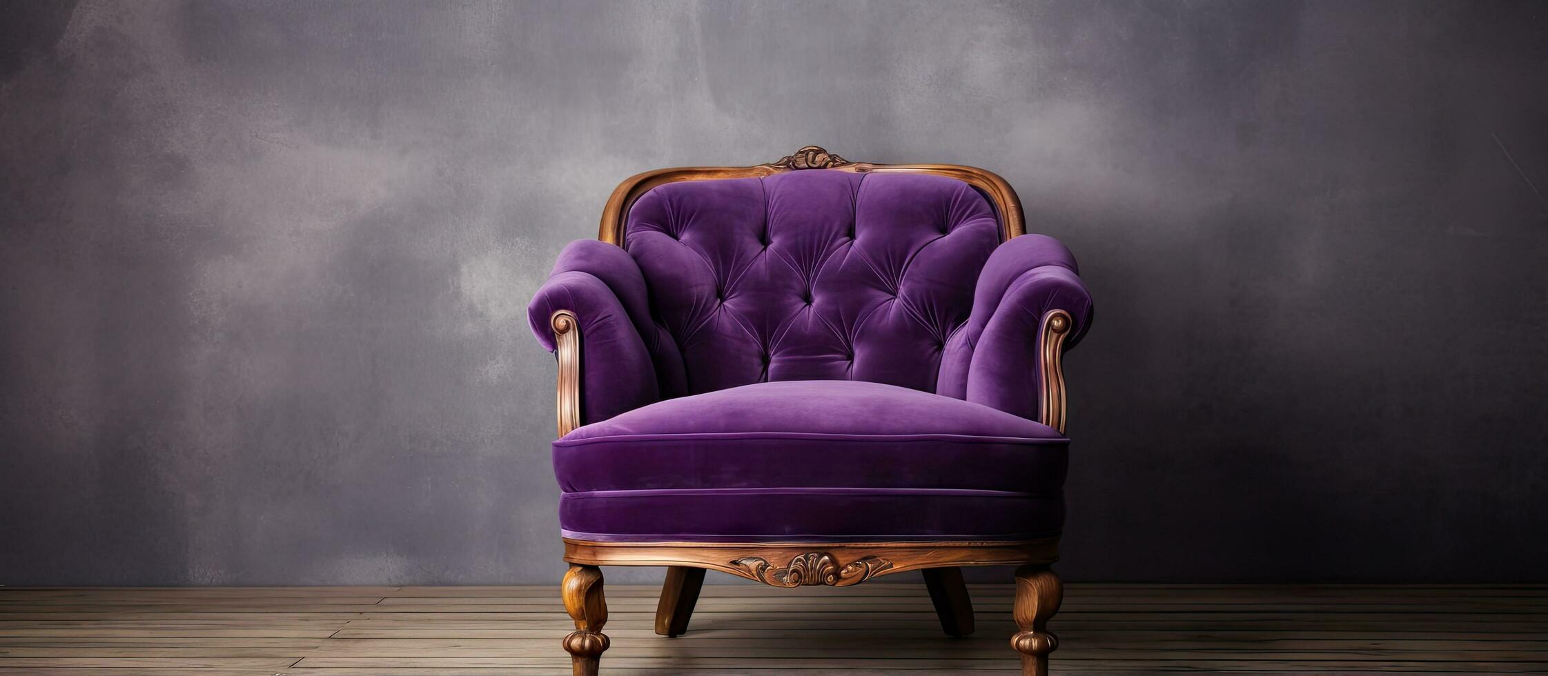 Vintage purple chair photo