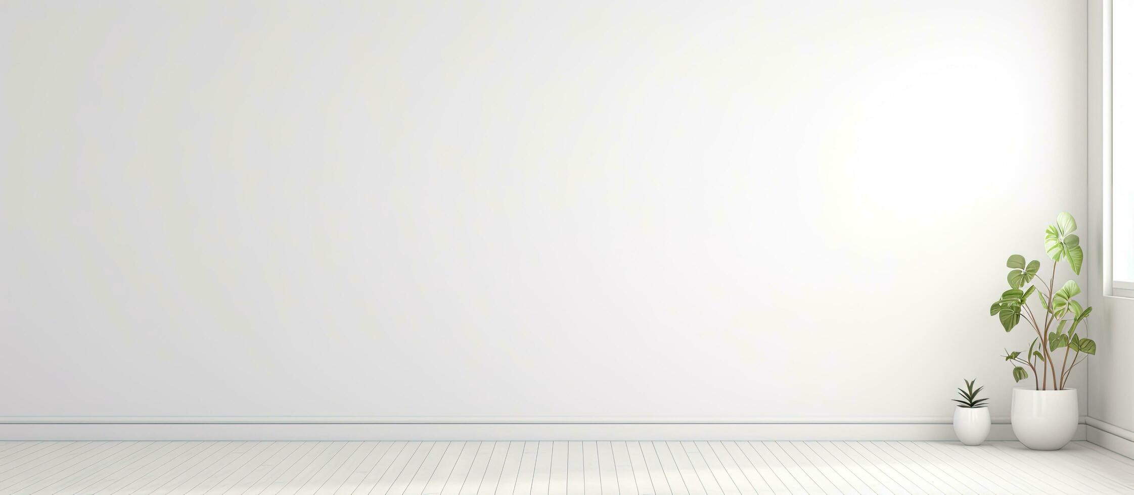 Scandinavian style illustration of a vacant white space photo
