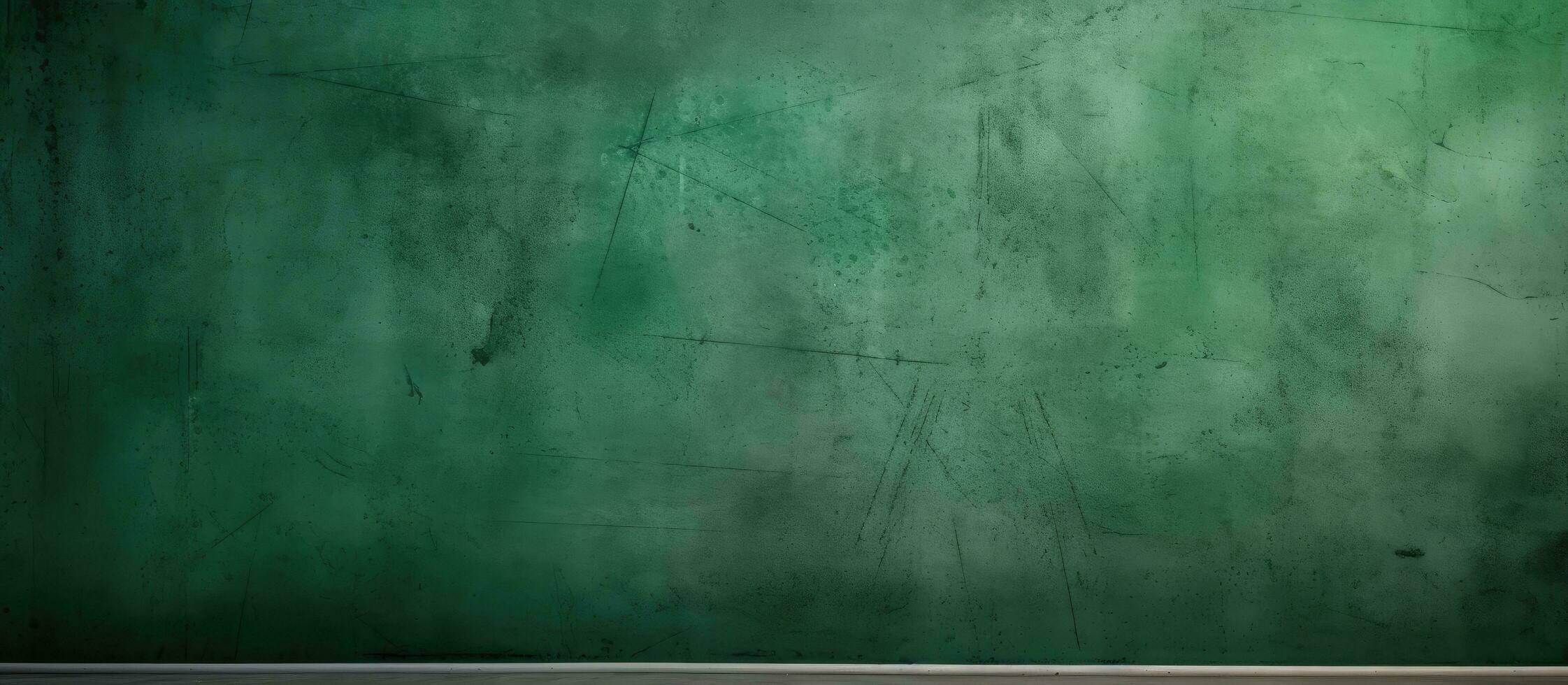 Close up photo of a home s green concrete wall with selective focus