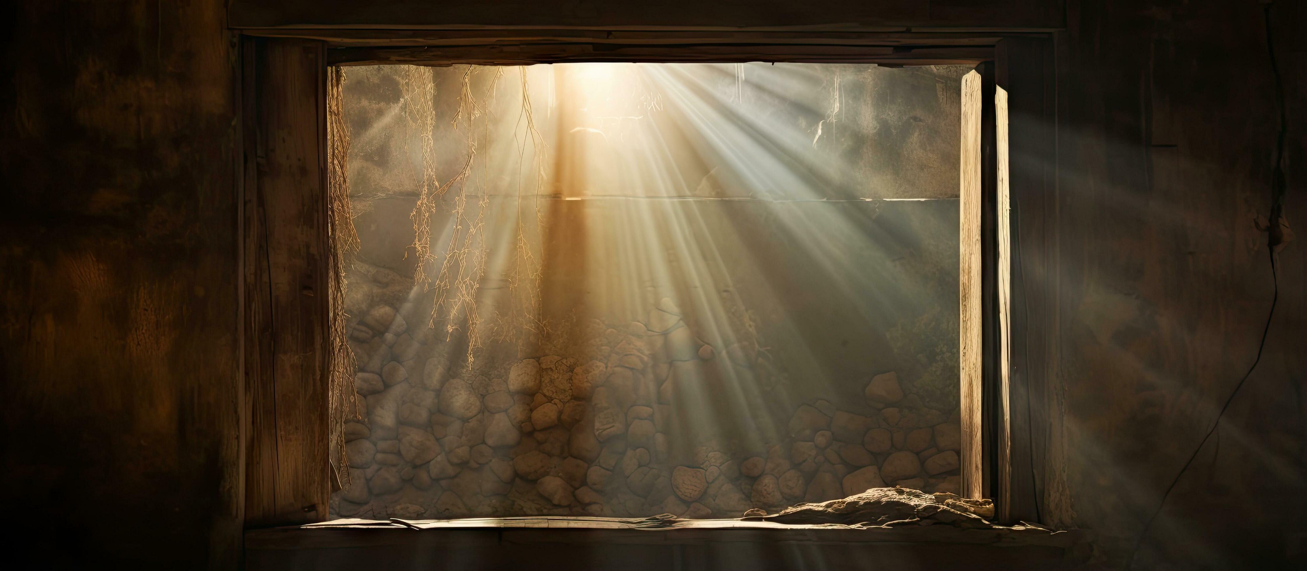 sunlight streaming through a window 27940579 Stock Photo at Vecteezy