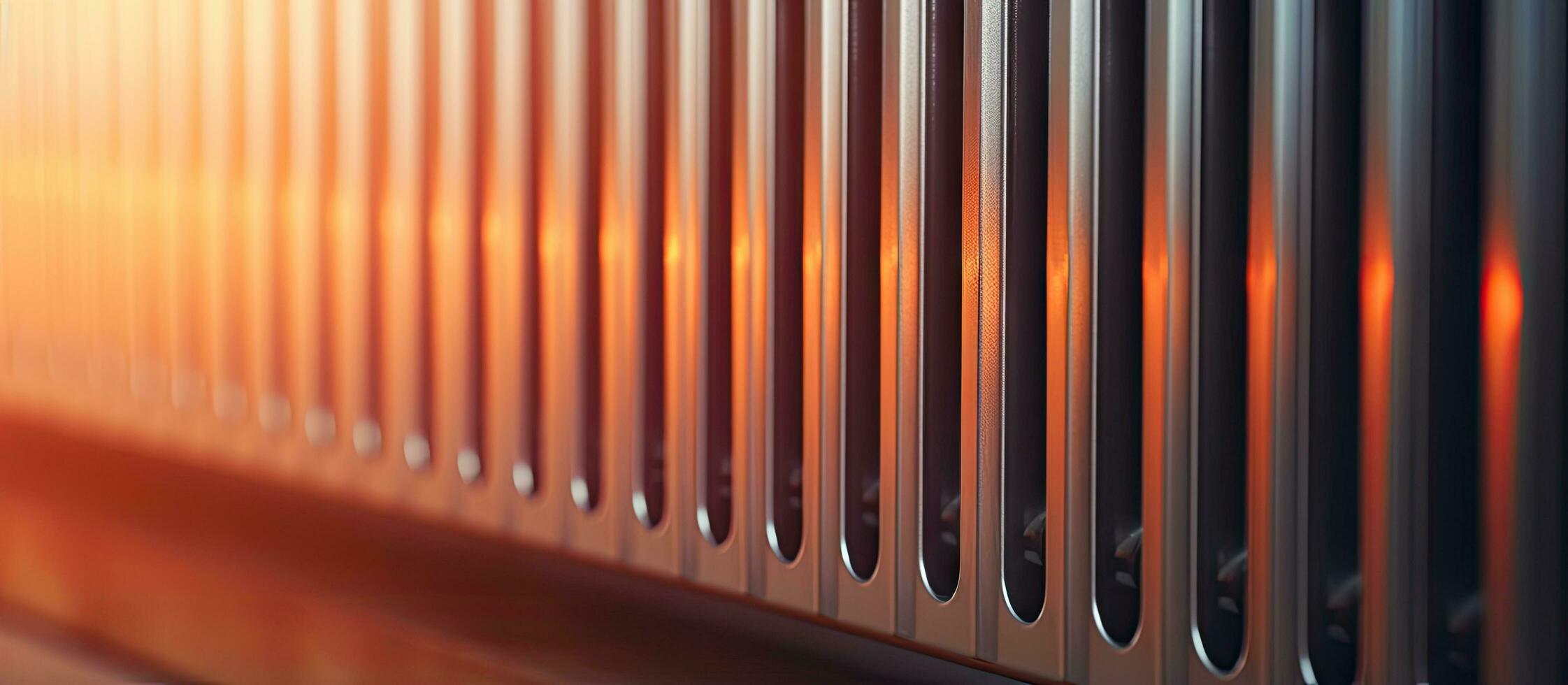 Detailed view of a heating radiator photo