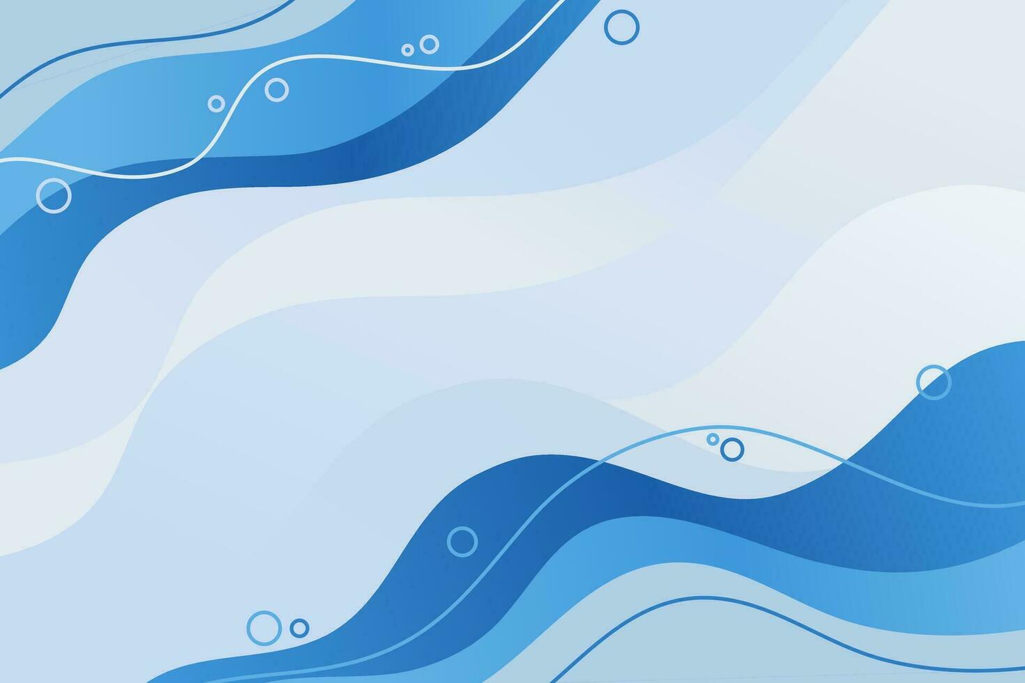 abstract background with wavy shapes, in blue colors, suitable for copy space, presentations, wallpapers, flyers, pamphlets, banners, posters, and websites. vector