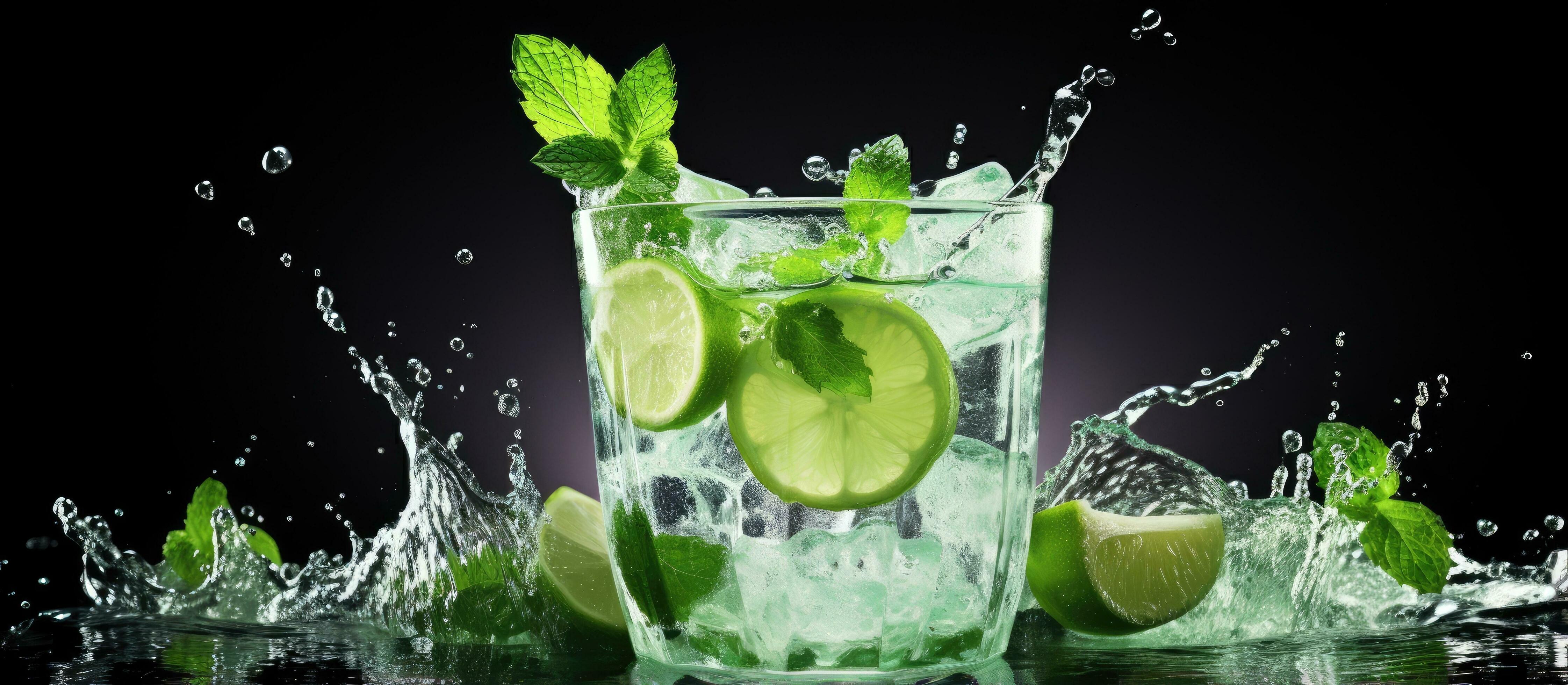 Trendy design with sliced fruits and ice for a home bar 27941093 Stock ...