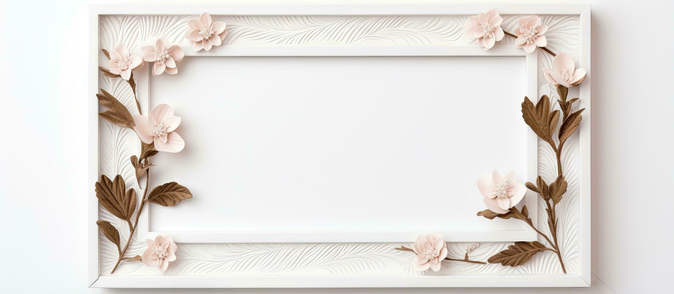 a white photo frame