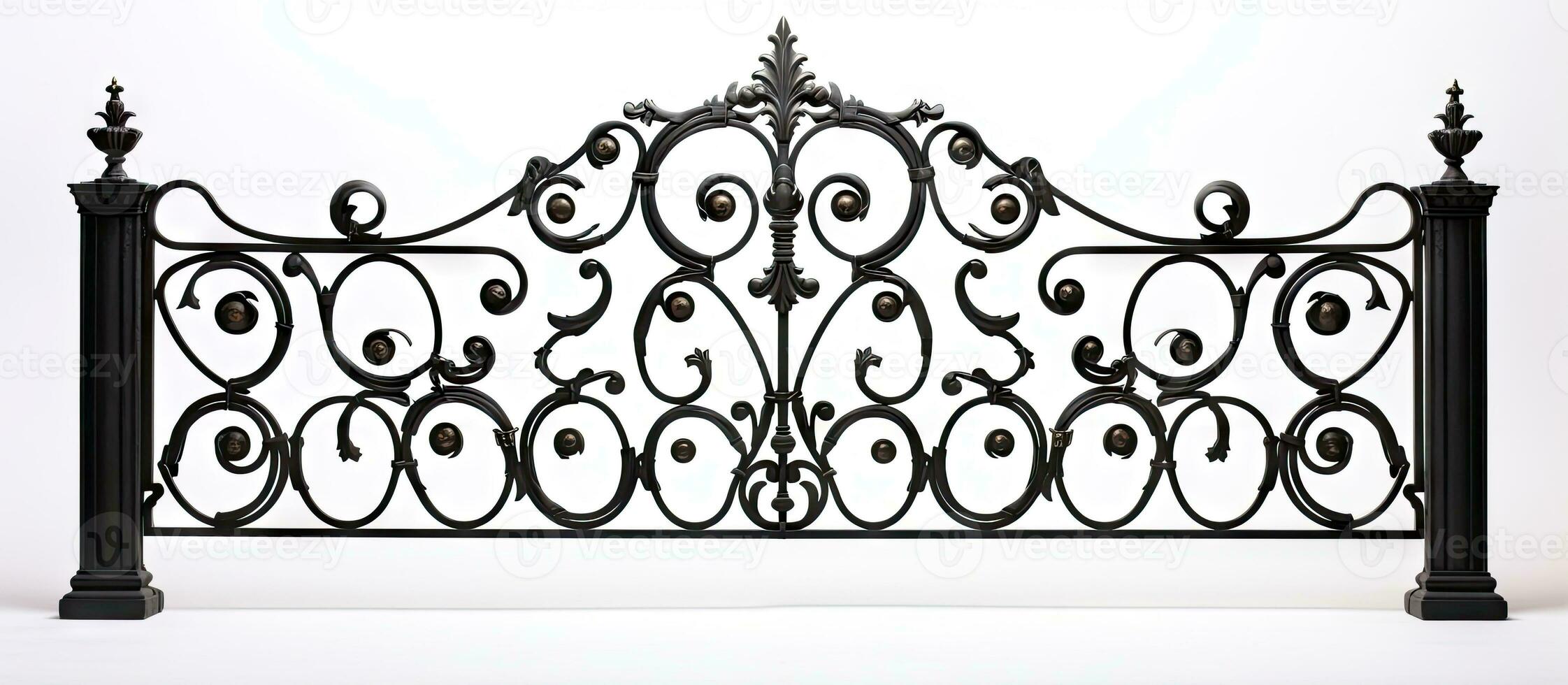 Design of a white isolated wrought iron feature 27941299 Stock Photo at