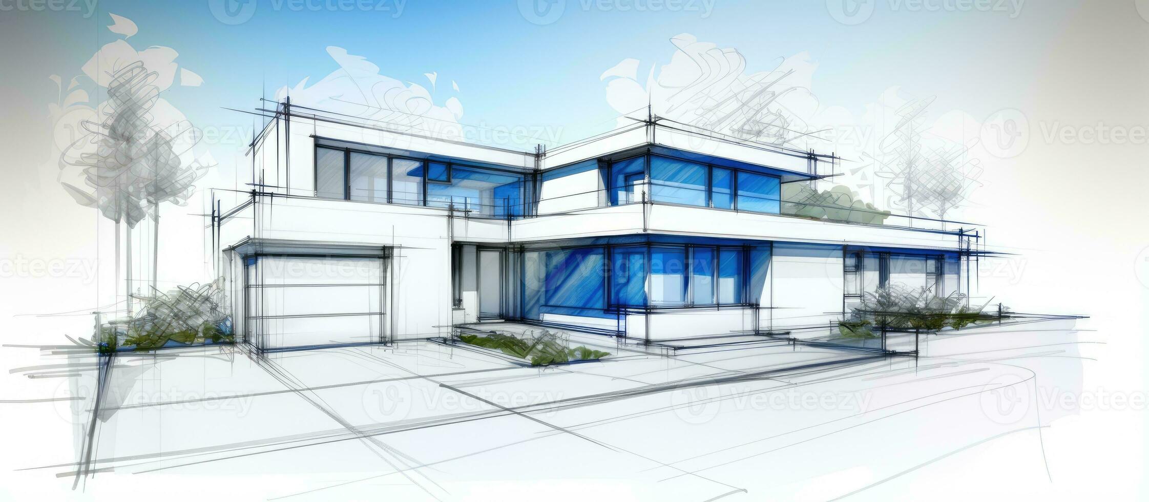 a house sketch design photo