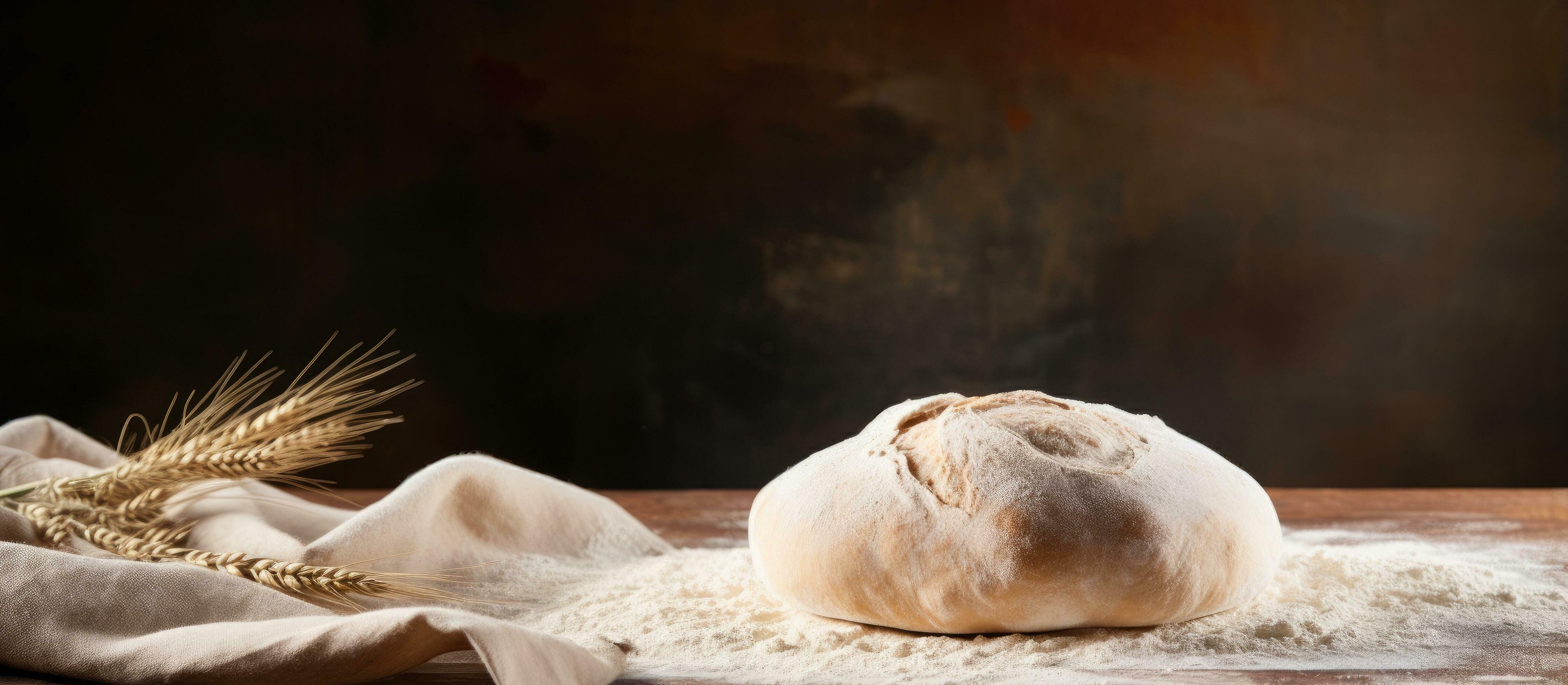 Uncooked bread dough placed on table 27941485 Stock Photo at Vecteezy