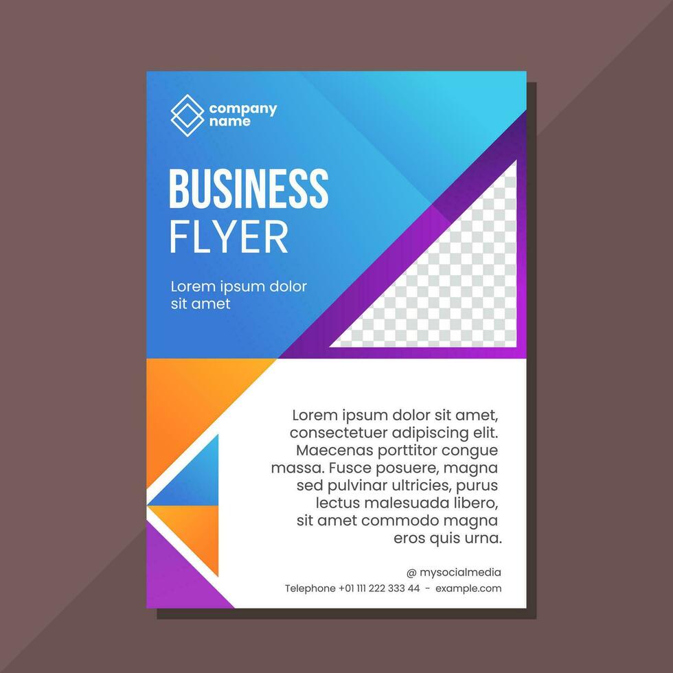 Business flyer brochure template design vector