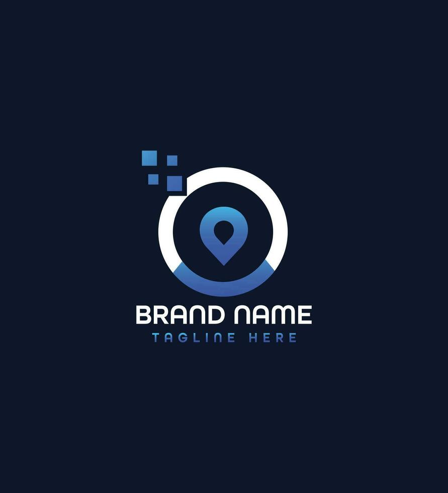 o location modern logo design concept vector
