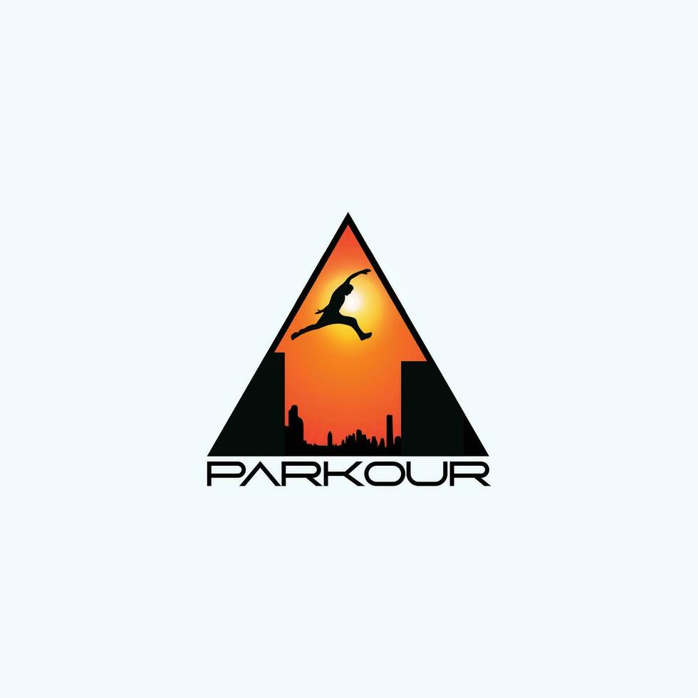 parkour logo vector