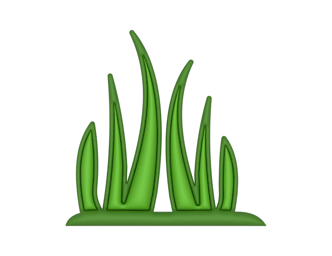 3d Garden Grass transparent background png