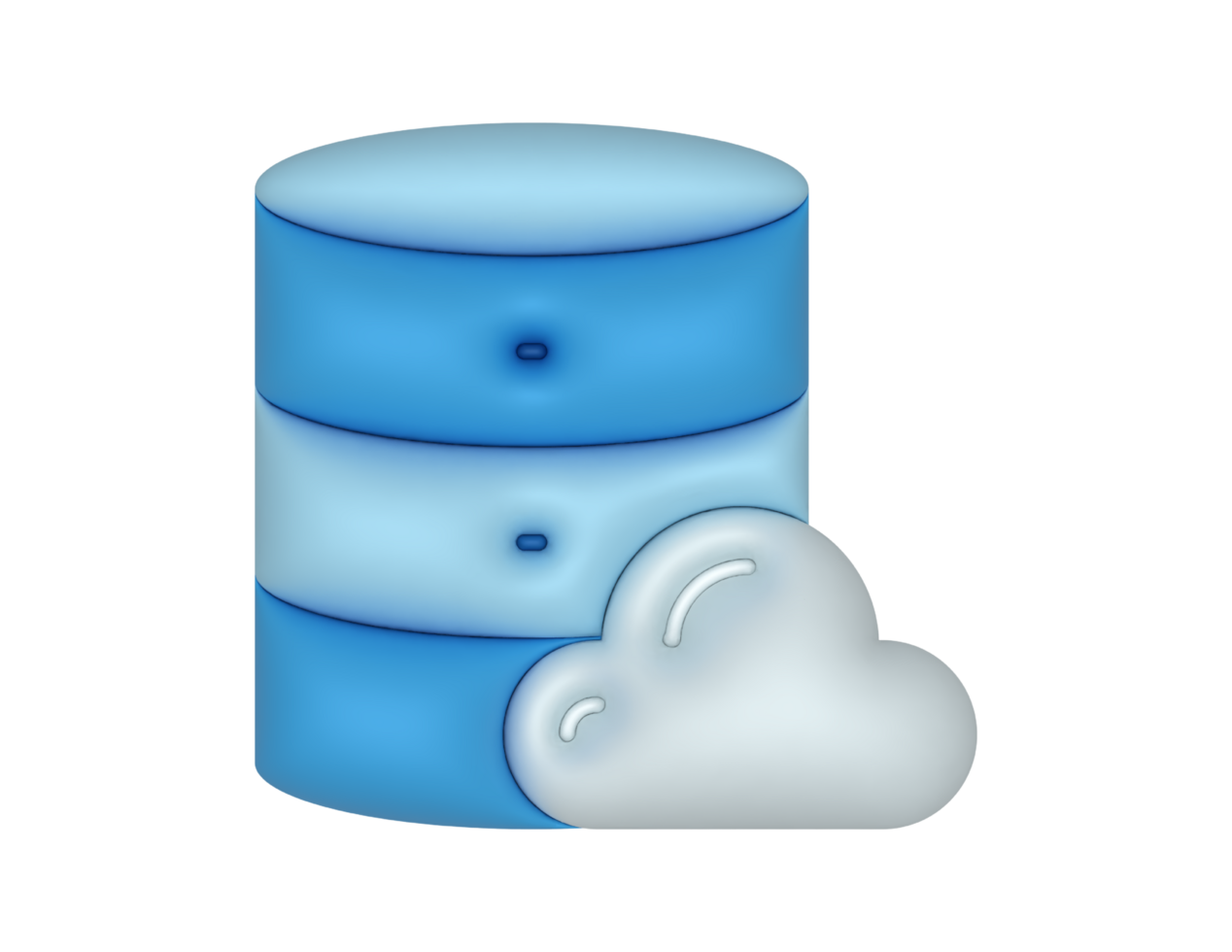 Blue Database Server Cloud Hosting png