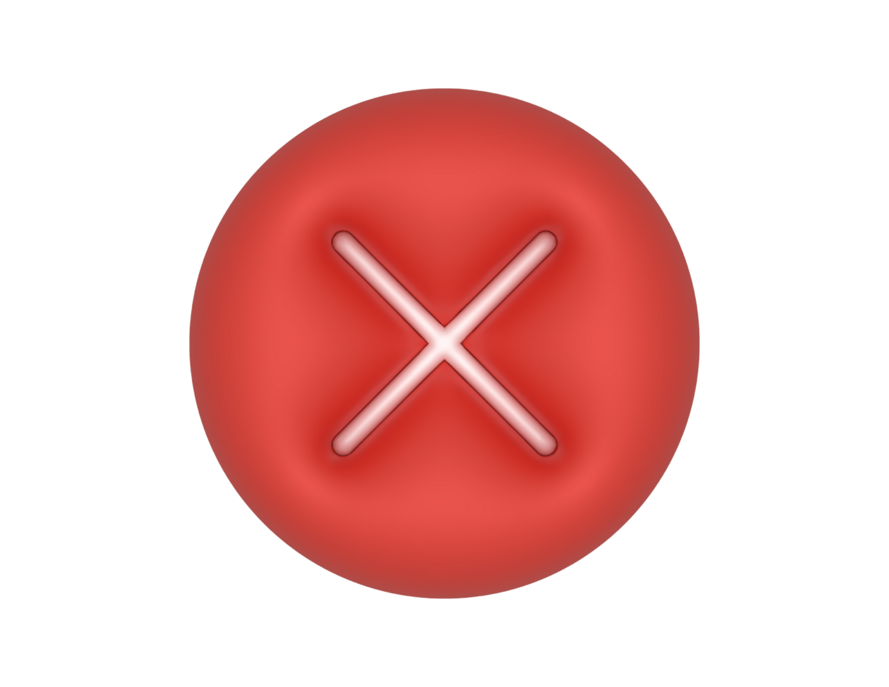 Red Close Circle transparent background png