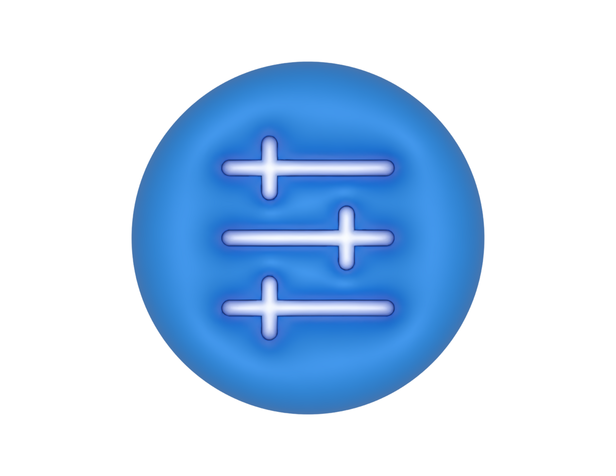 Setting Controls Blue Circle transparent background png
