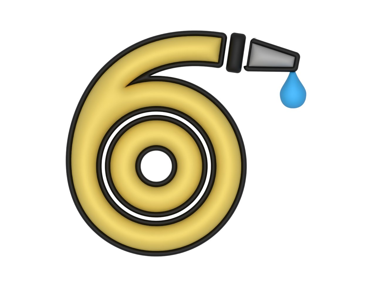3d Water Pipe Hoses transparent background png
