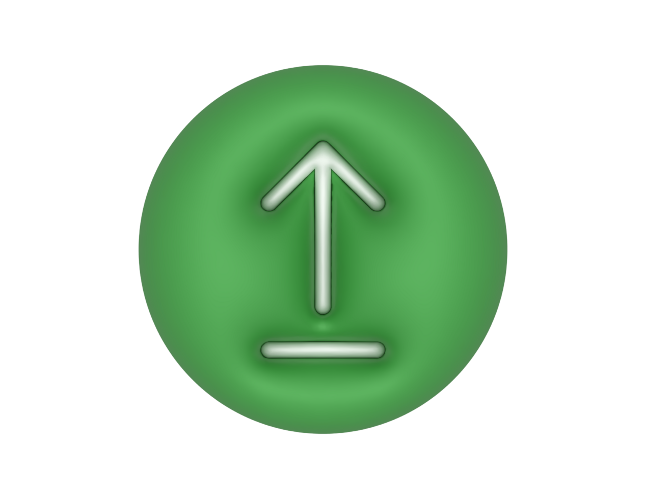 Upload Green Circle Arrow transparent background png