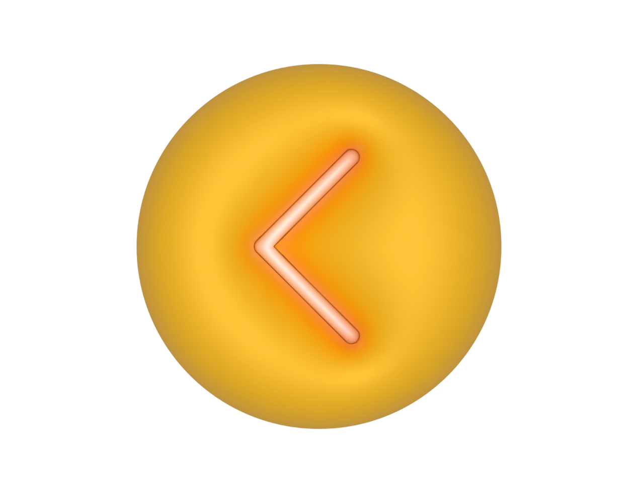 Left Arrow Yellow Circle Chevron transparent background png