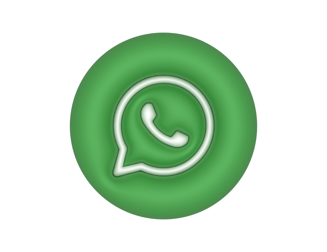 Grün Kreis WhatsApp transparent Hintergrund png