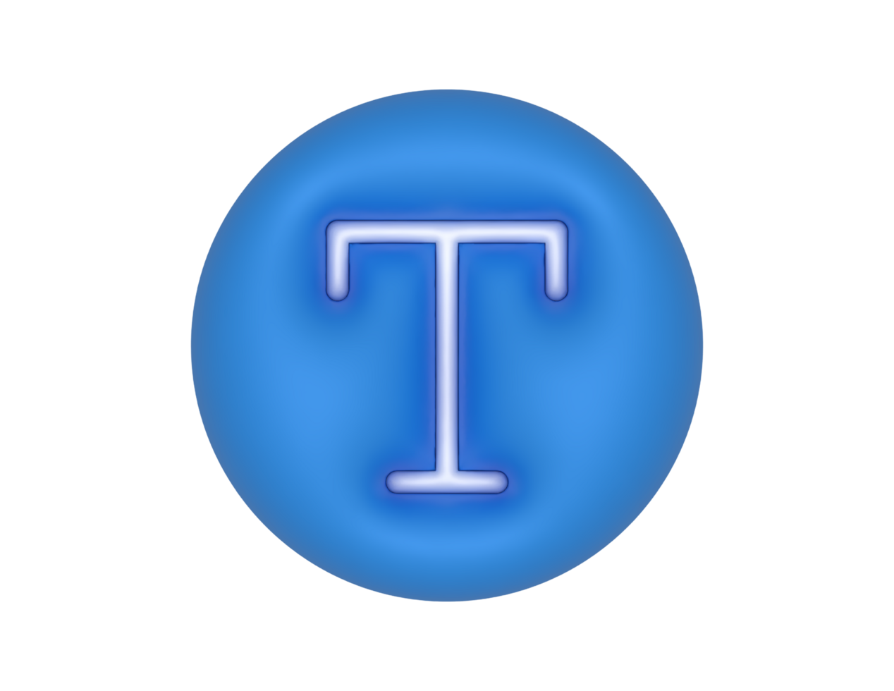 Text Edit Blue Circle Button transparent background png