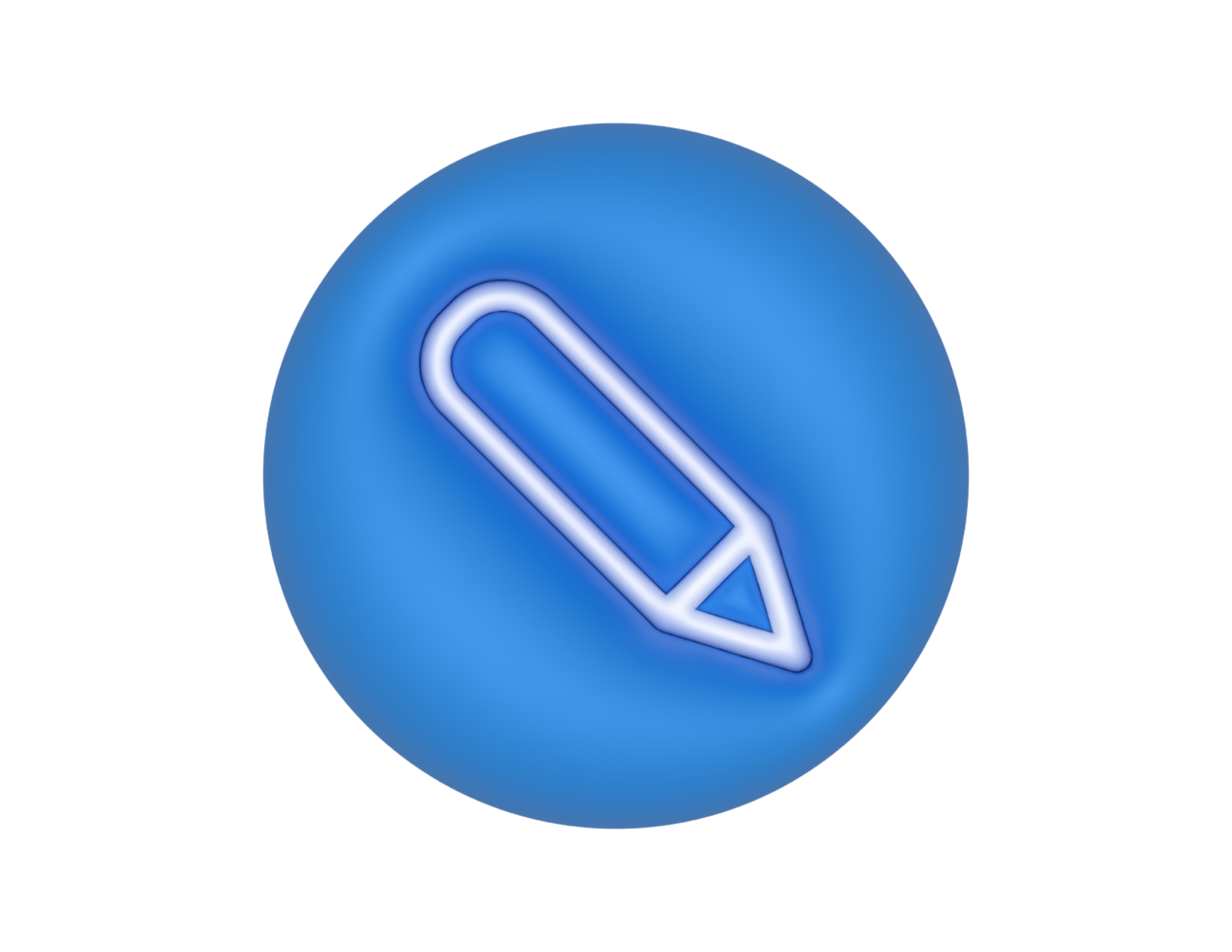 Pencil Writing Blue Circle transparent background 27941972 PNG