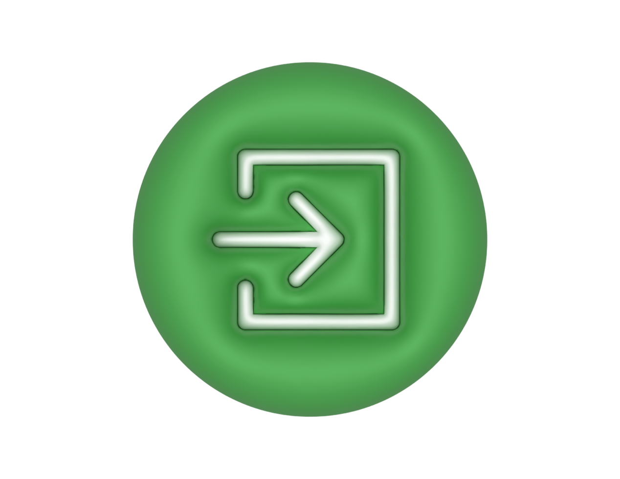 Login Green Circle transparent background png