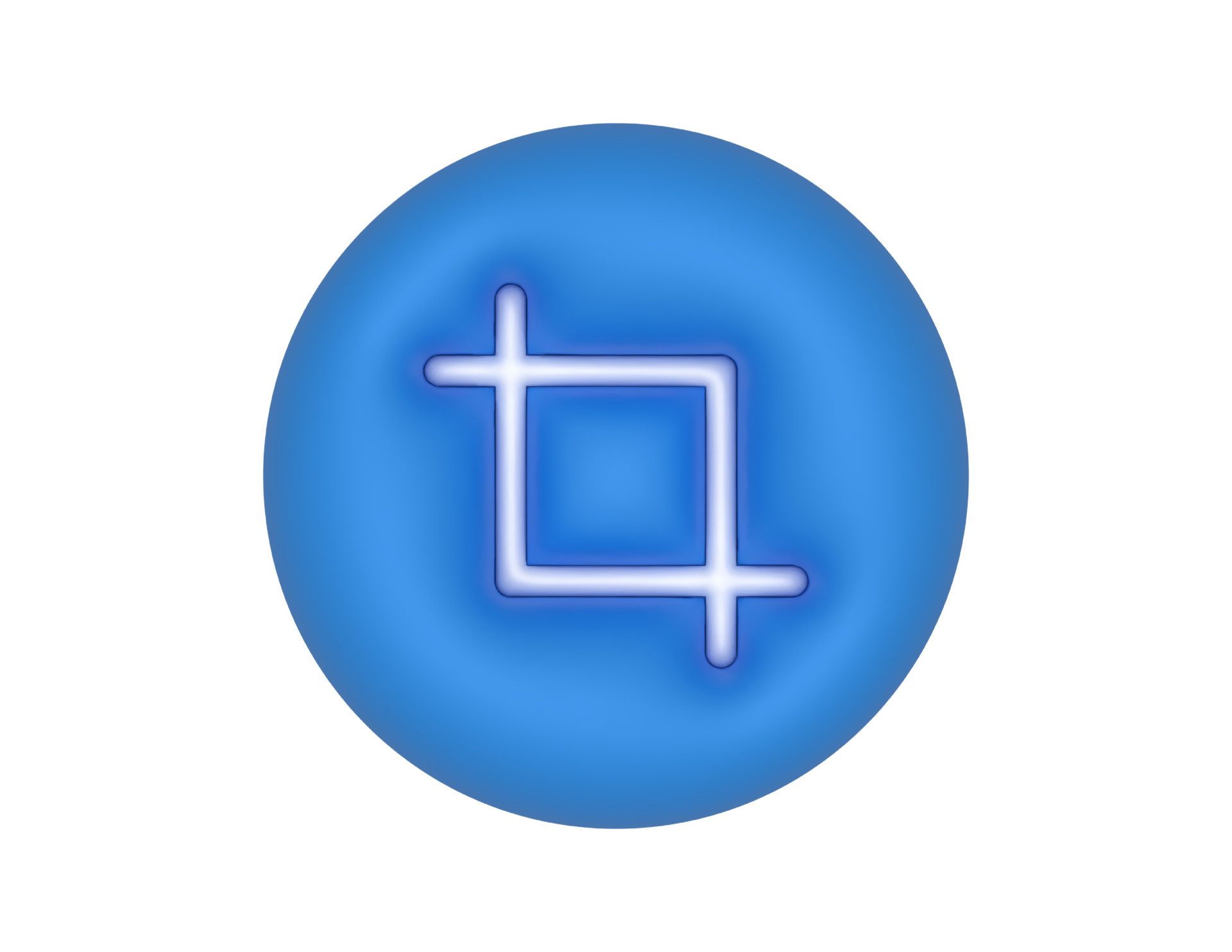 Cropping Tool Blue Circle Button transparent background 27941977 PNG