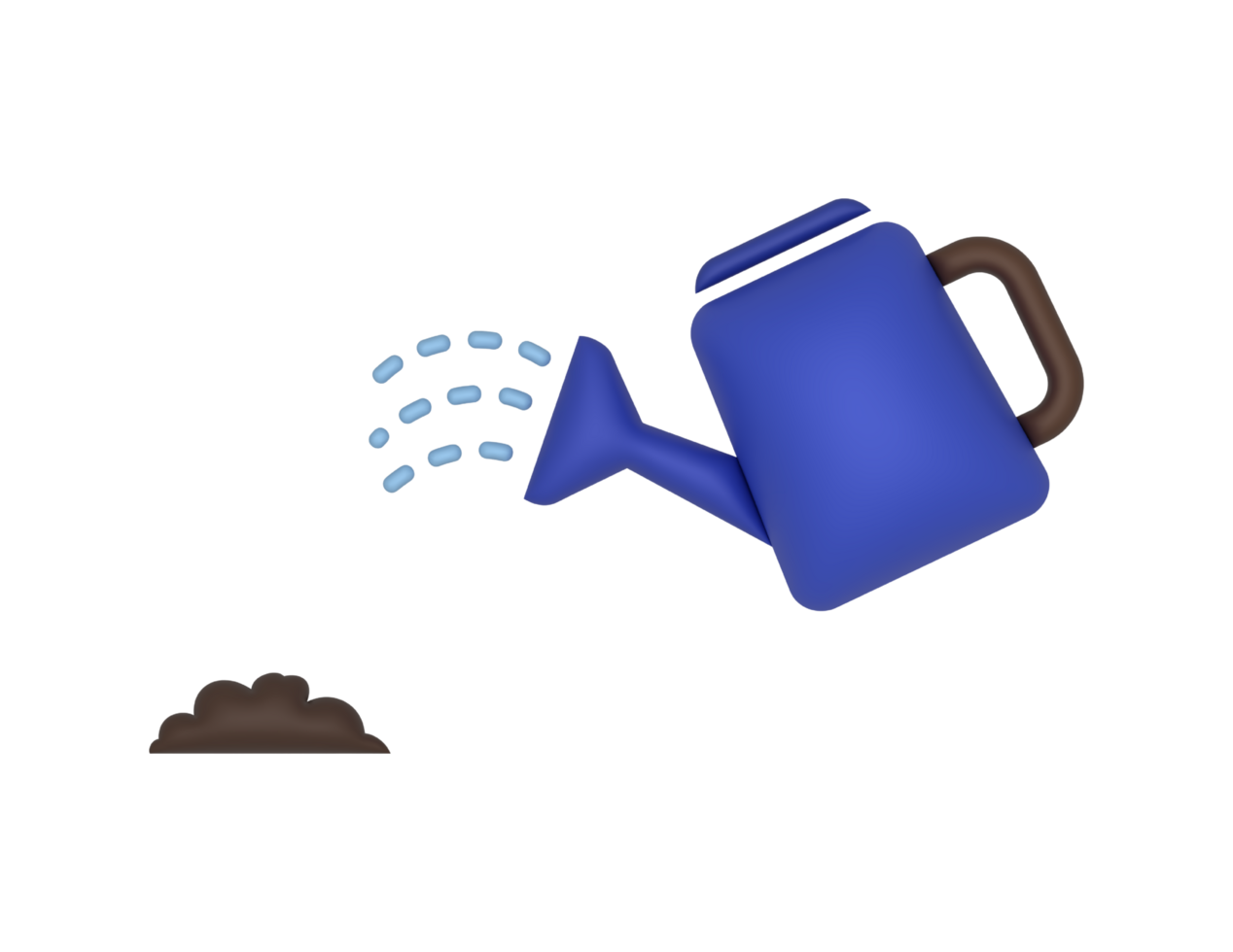 3d Watering transparent background png