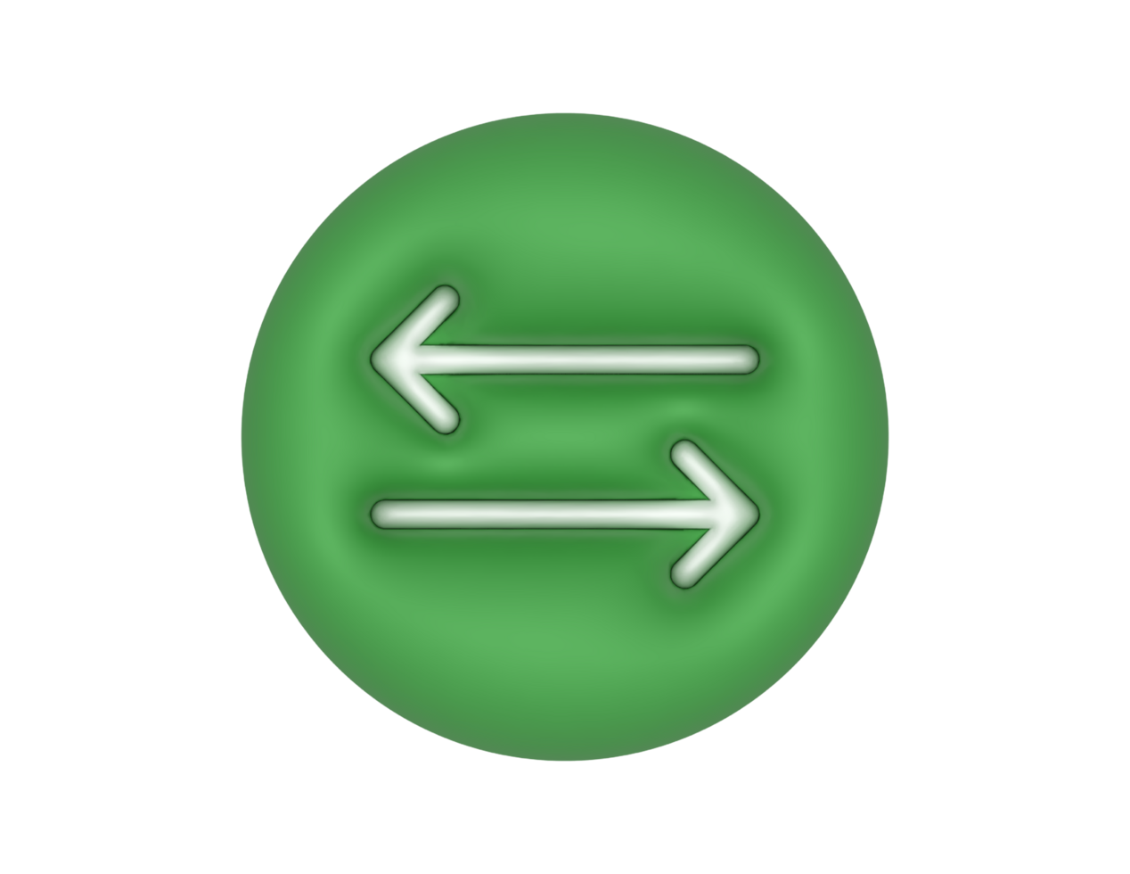 Right And Left Arrow Green Circle transparent background png