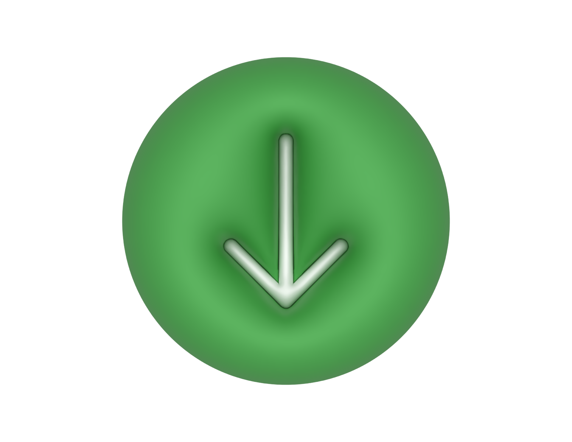 Down Arrow Green Circle transparent background 27942002 PNG