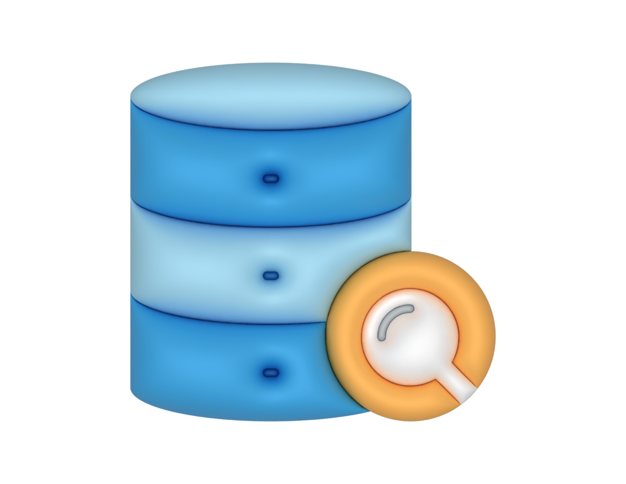 Blau Datenbank Server Hosting Suche png