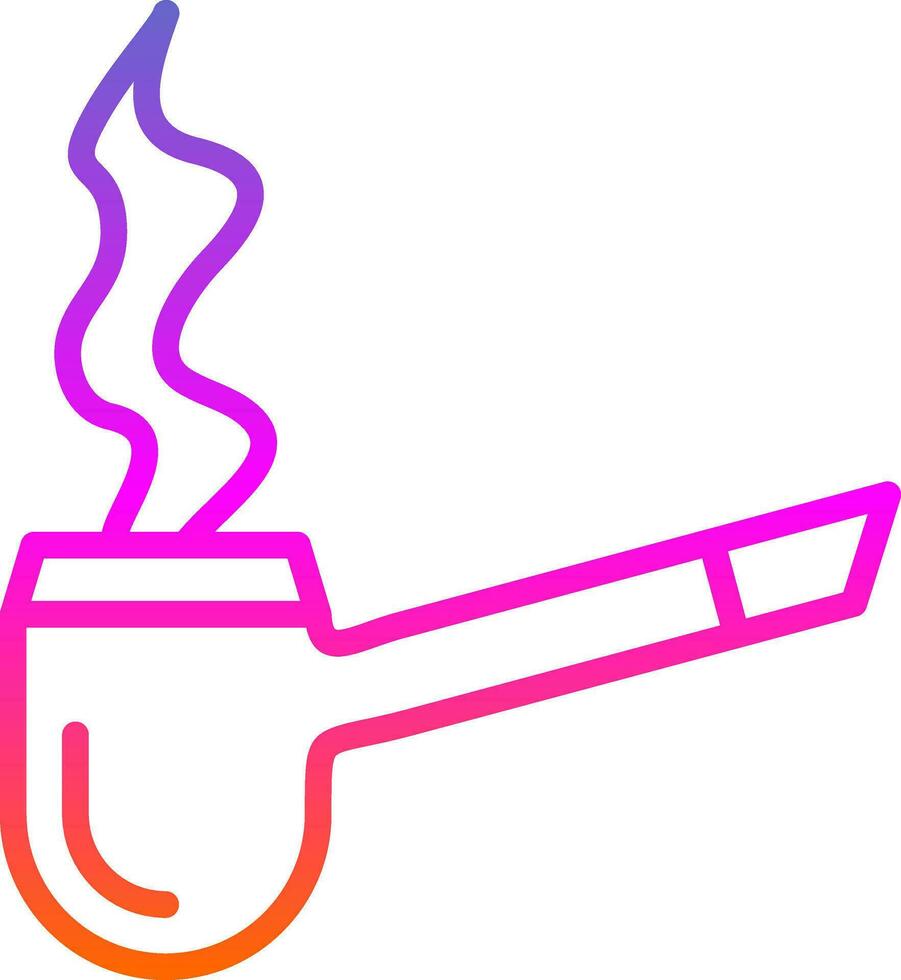 Smoking Pipe Vector Icon Design