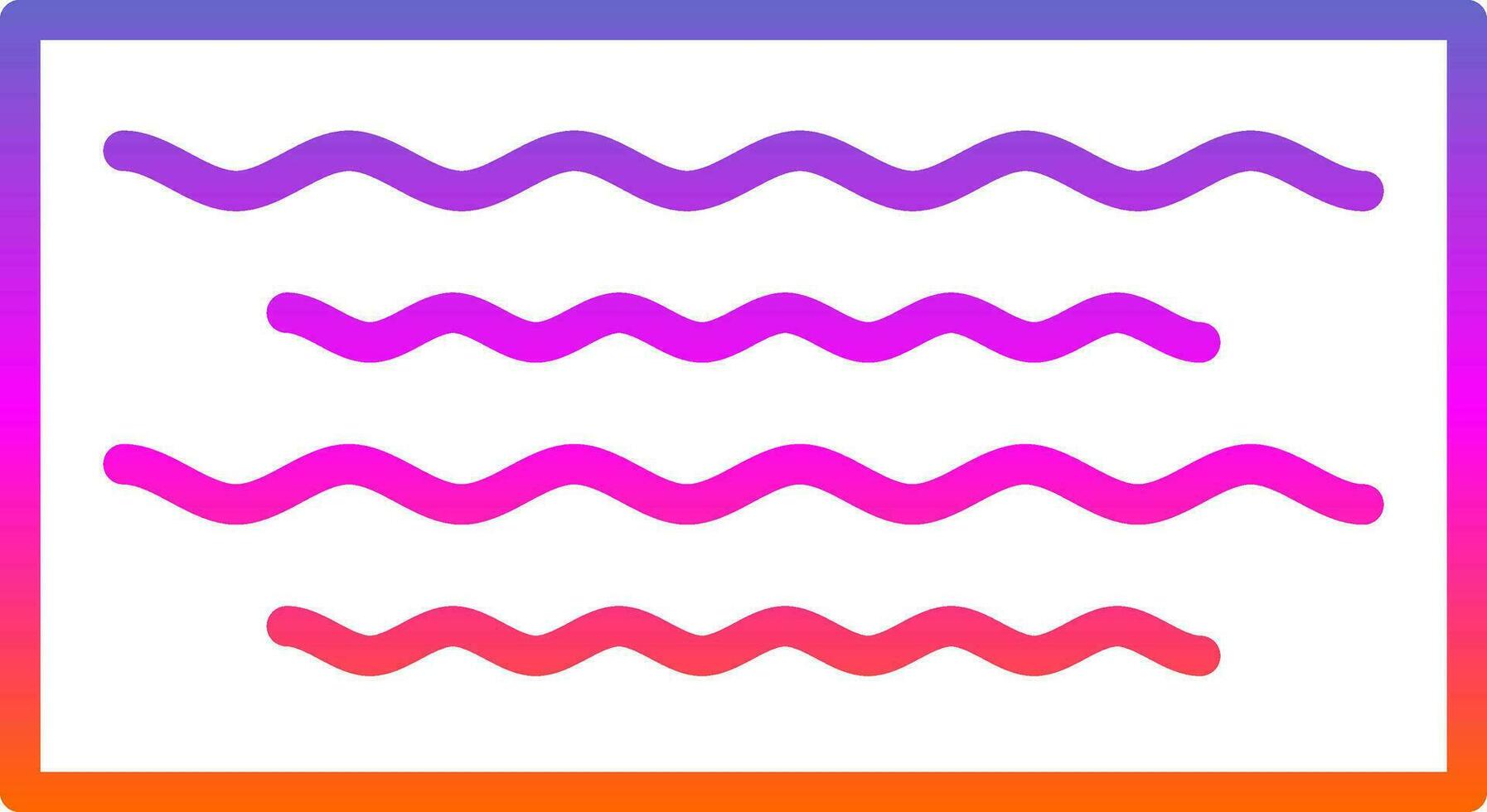Waves Vector Icon Design