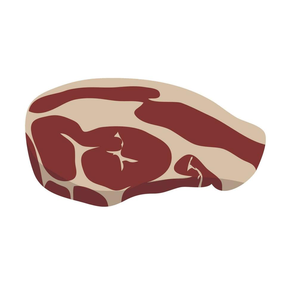 illustration of the types of meat cuts that exist around the world vector