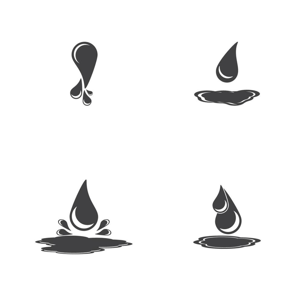 Dripping Liquid icon and symbol template vector