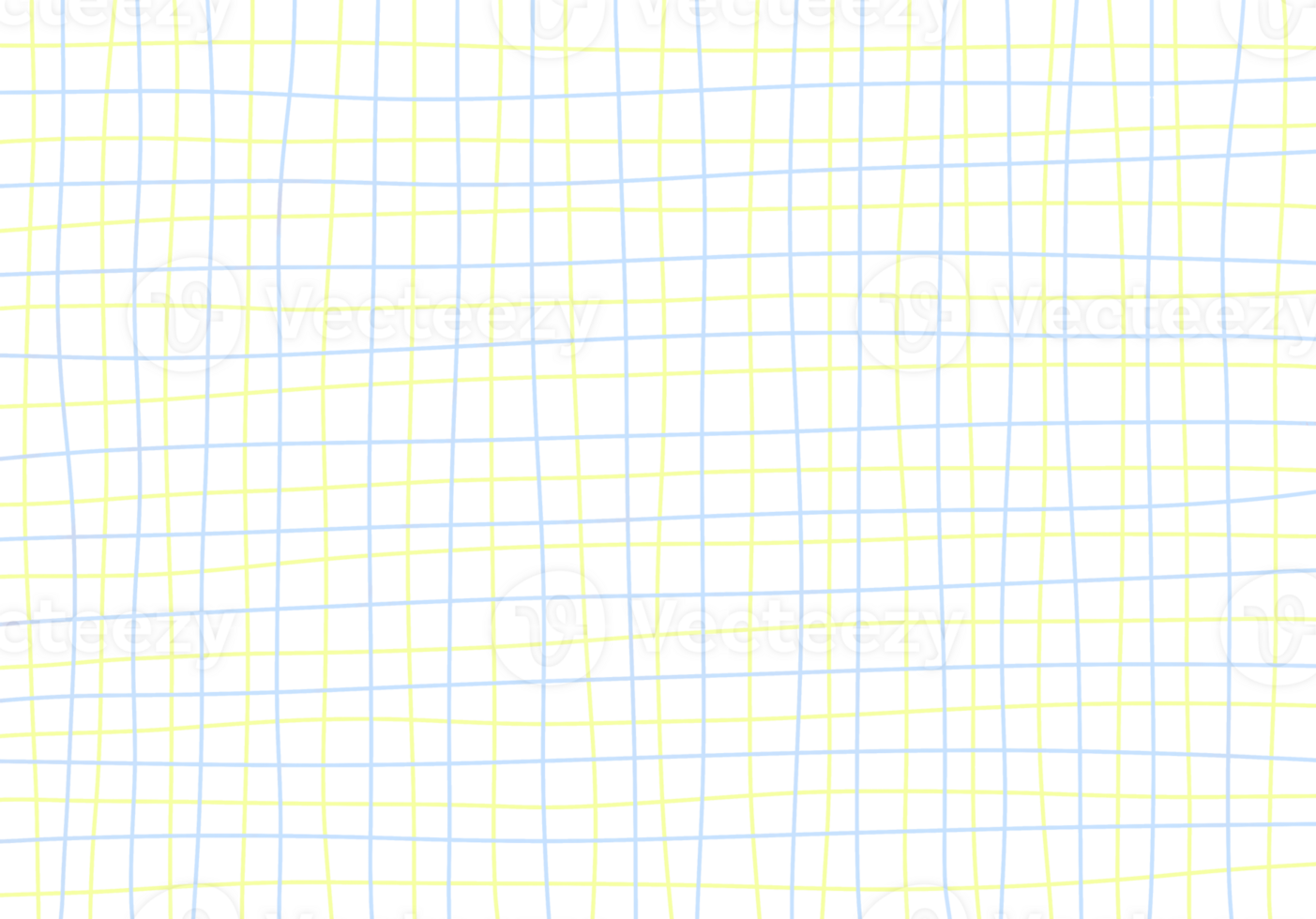 Hand drawing cute blue yellow pastel color doodle stripe line notepad background png