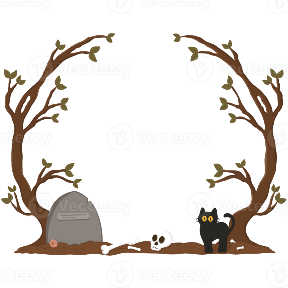 Halloween border design png