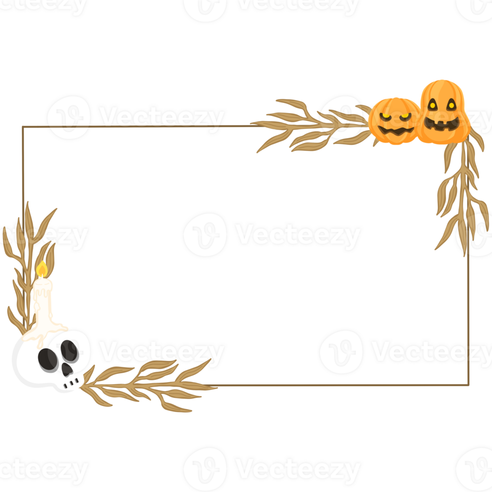 Halloween border design png