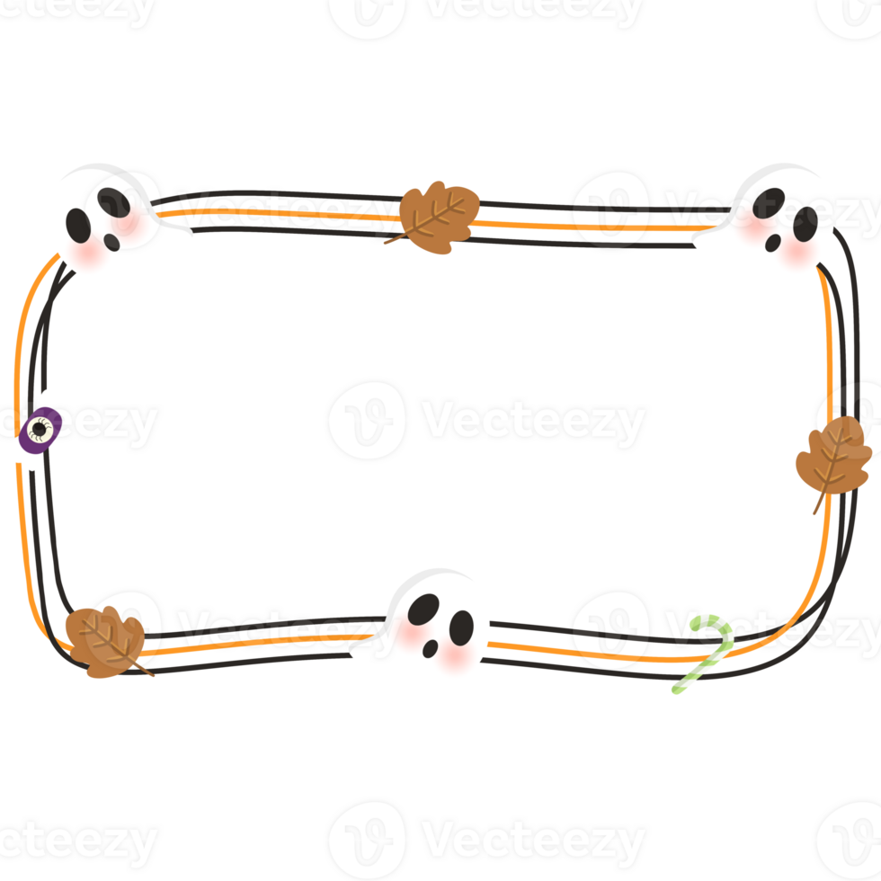 Halloween border fesign png