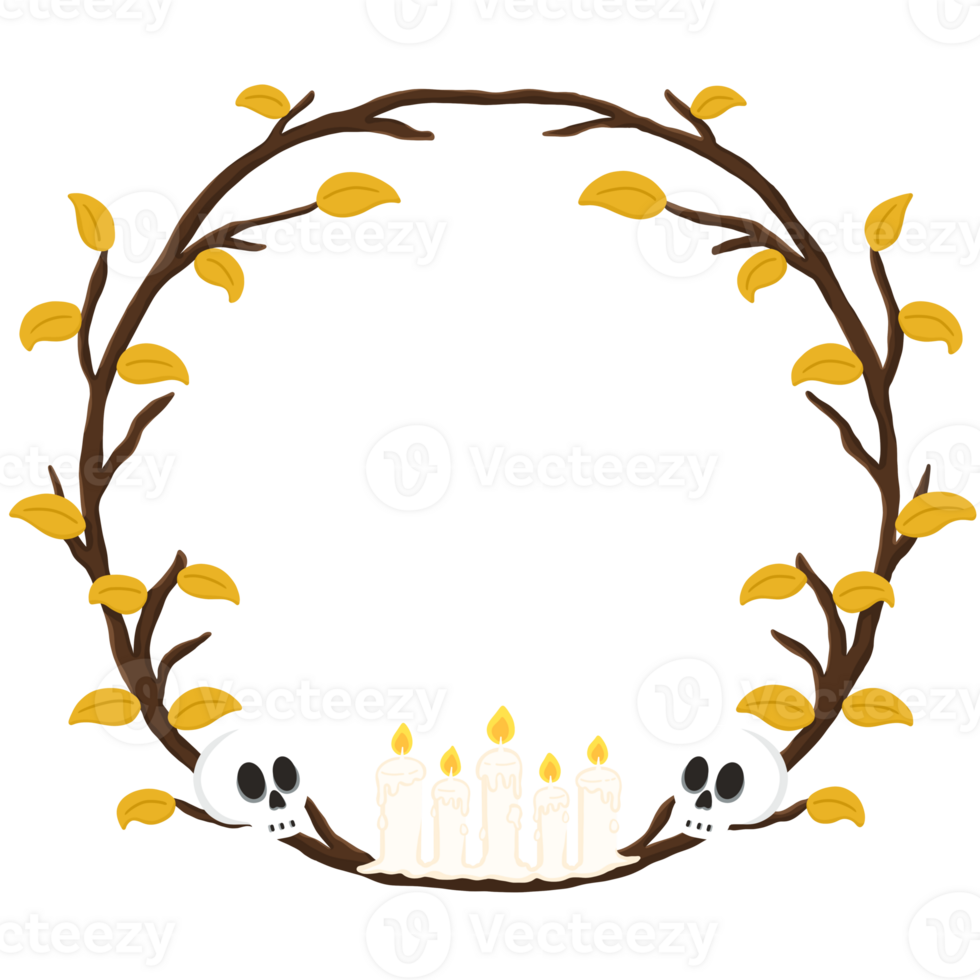 Halloween border design png