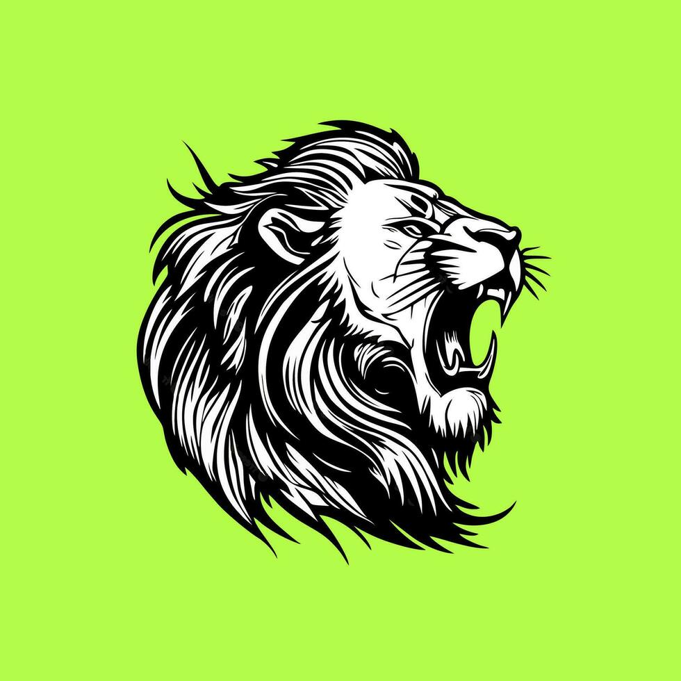 mejor ilustración de león Rey para mascota, logo o pegatina vector