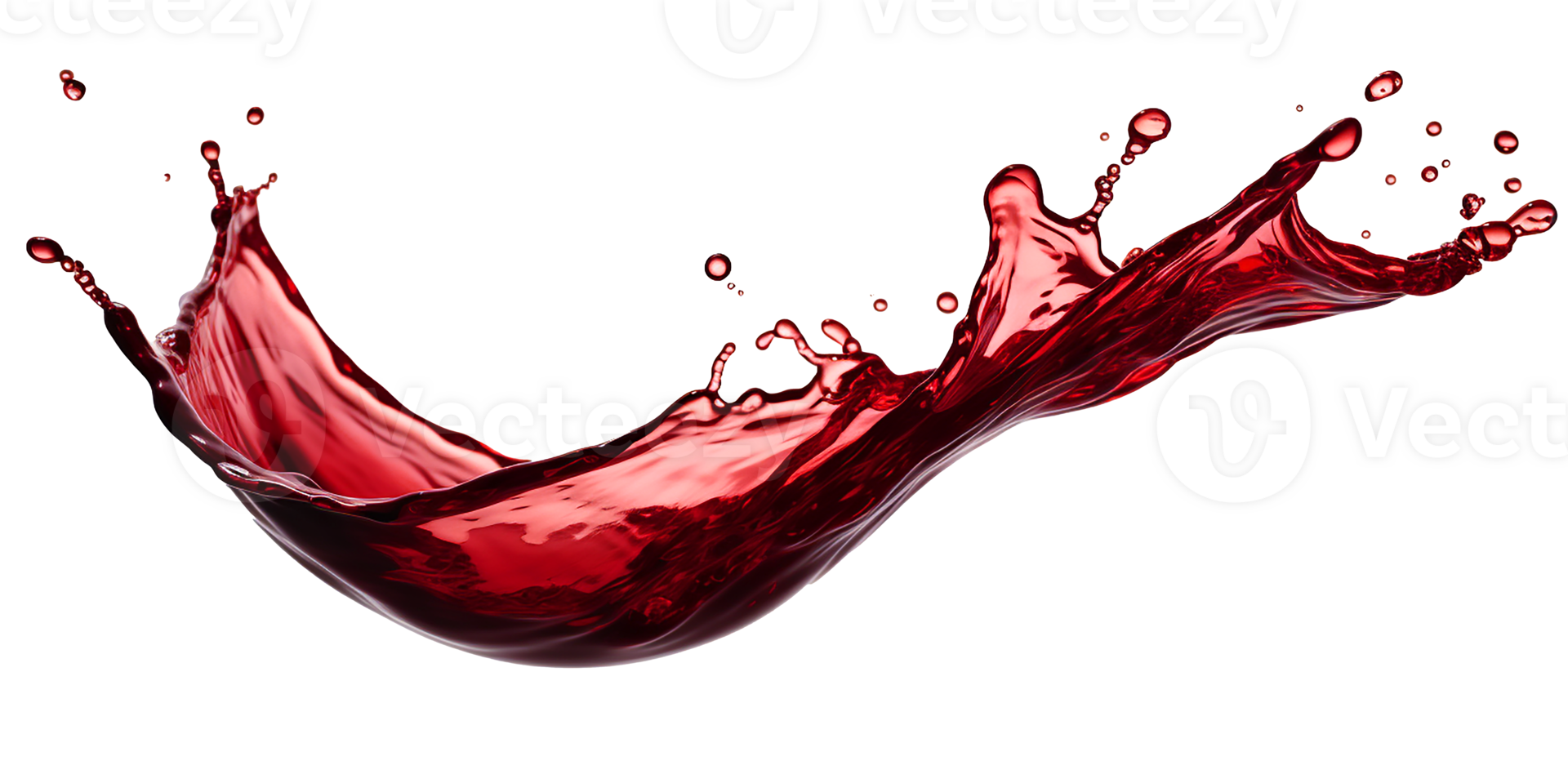 Red wine splash captured in motion. AI Generated png