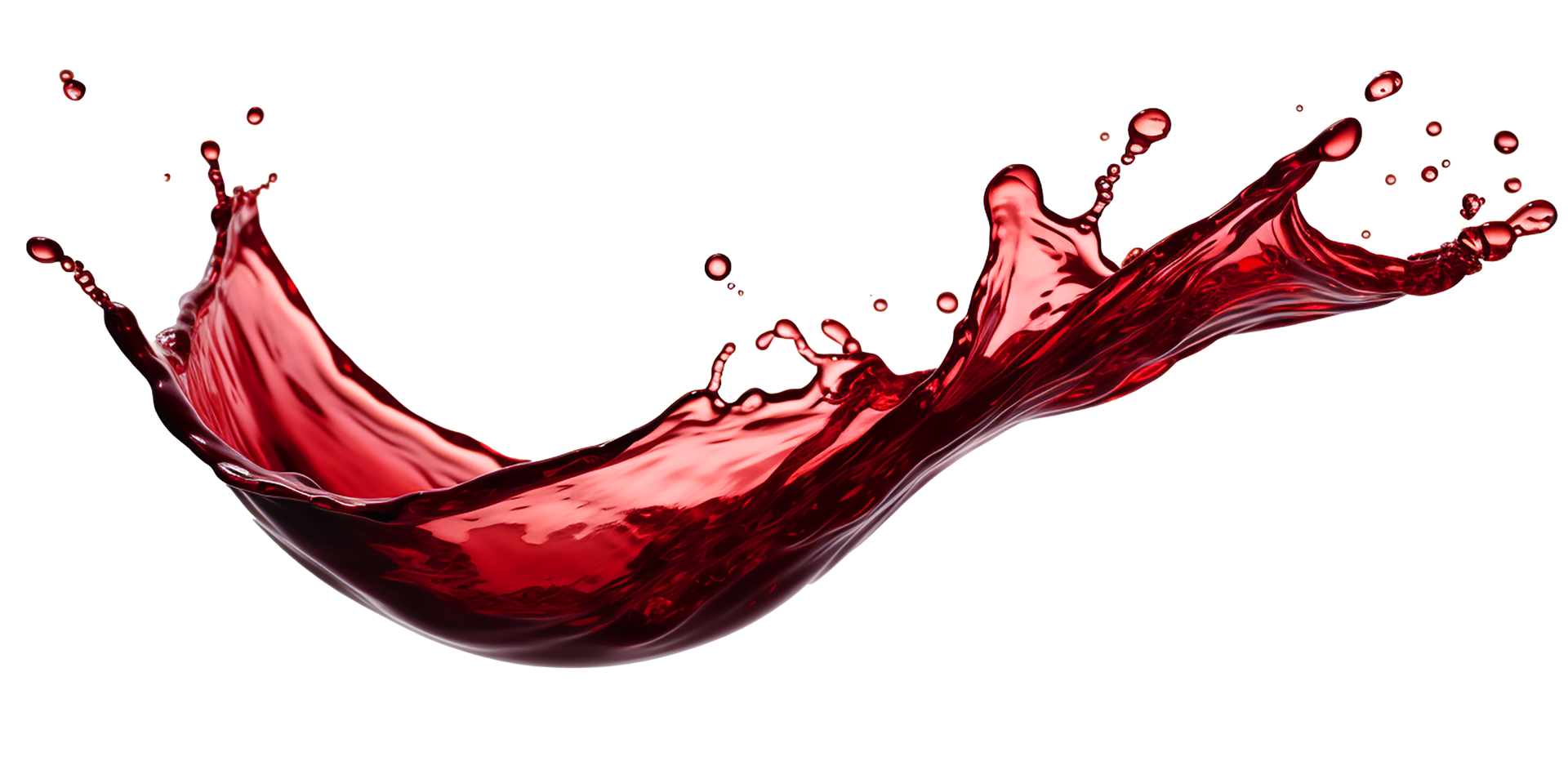 Red wine splash captured in motion ai generated 27942821 png