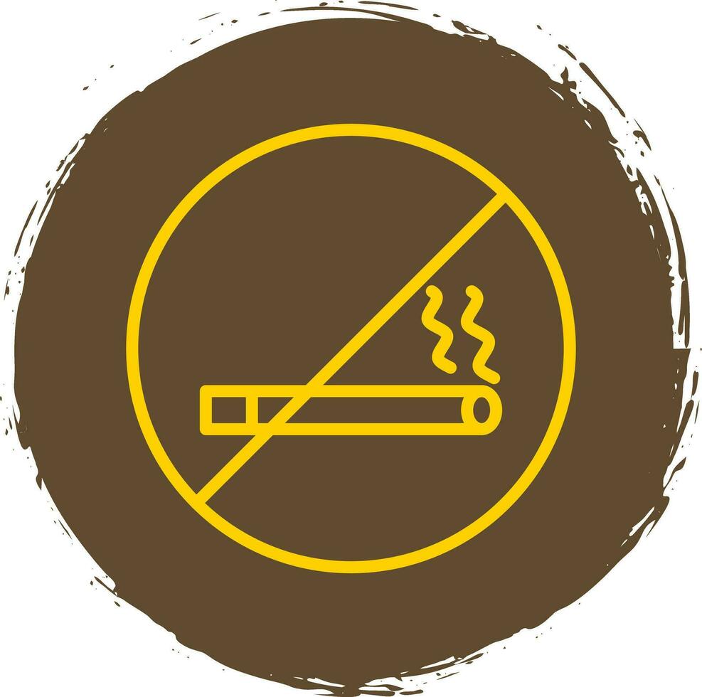 No tabaco vector icono diseño